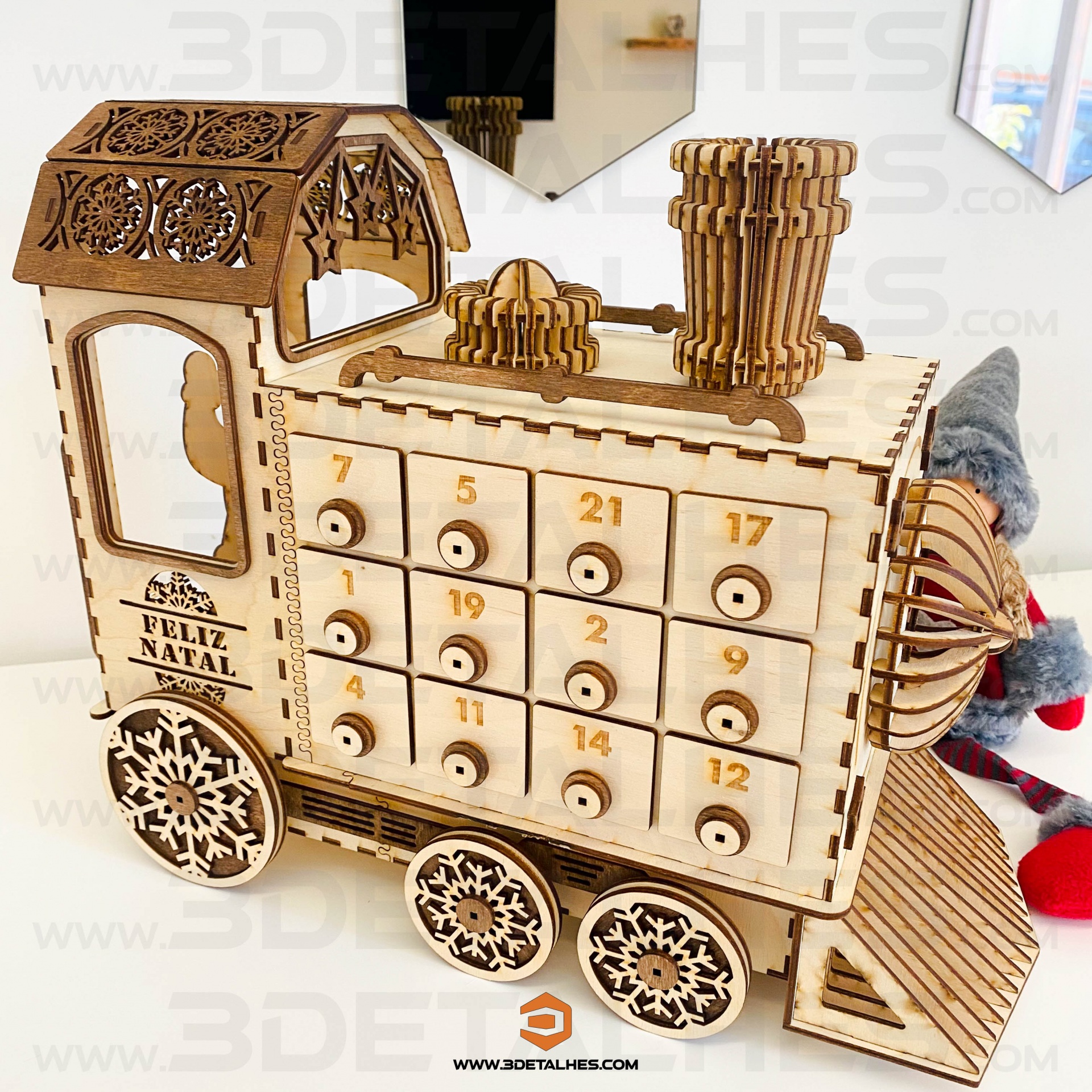 Calendário do Advento - Comboio