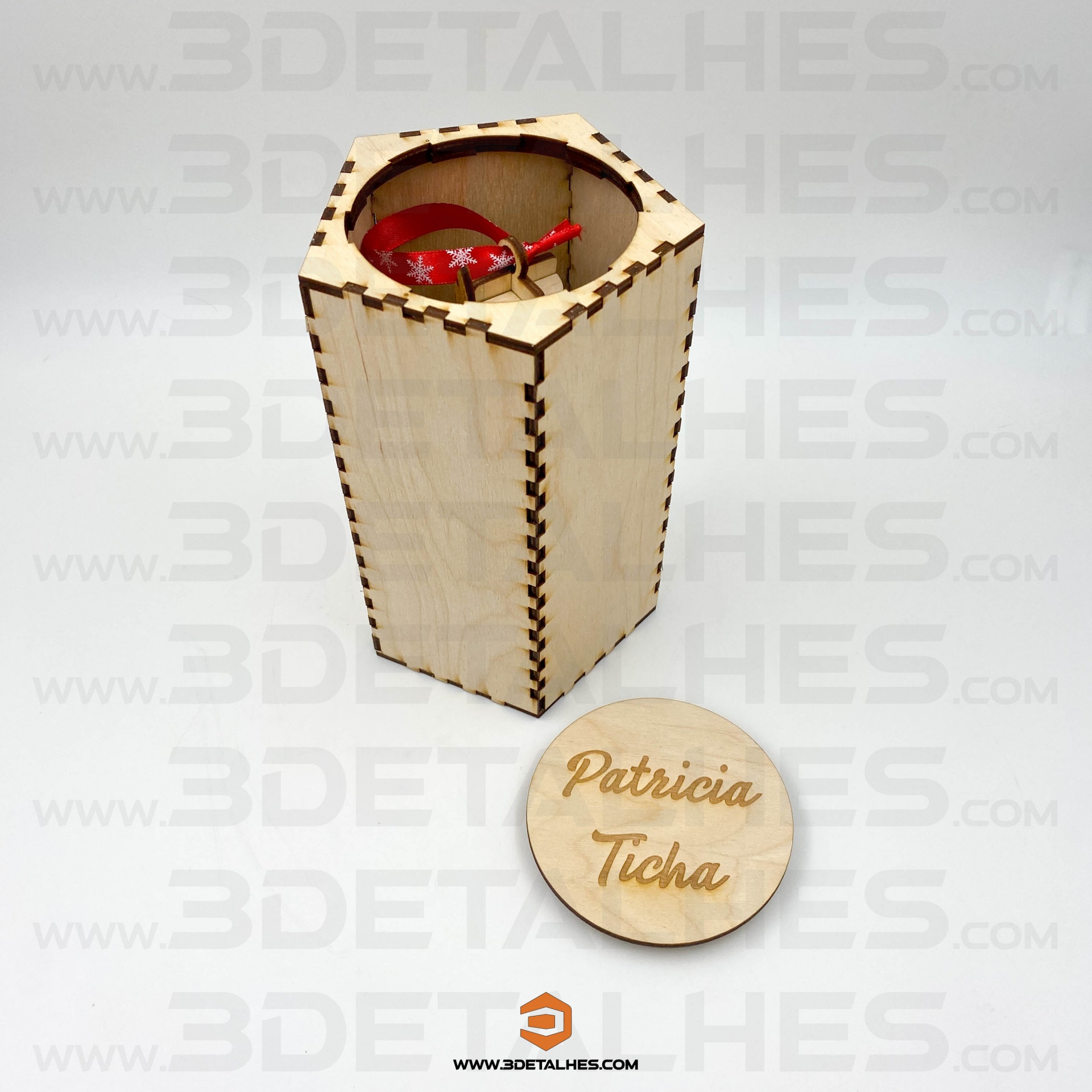 Soldadinho Quebra-Nozes com Caixa