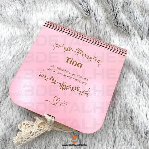 Convite Padrinhos - Puzzle com caixa