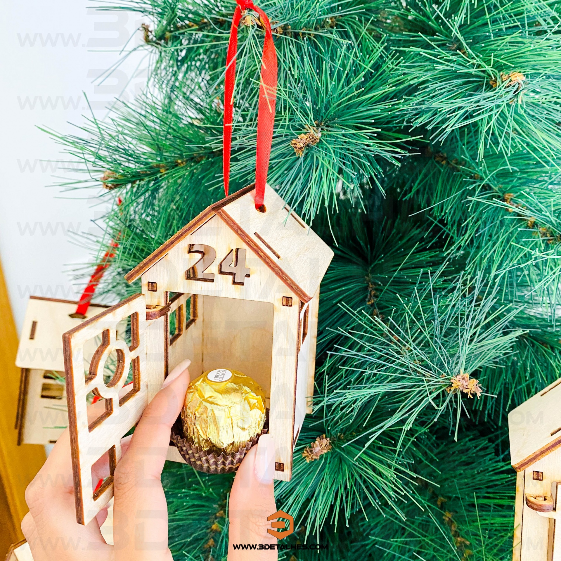 Advento - Casinhas de Madeira