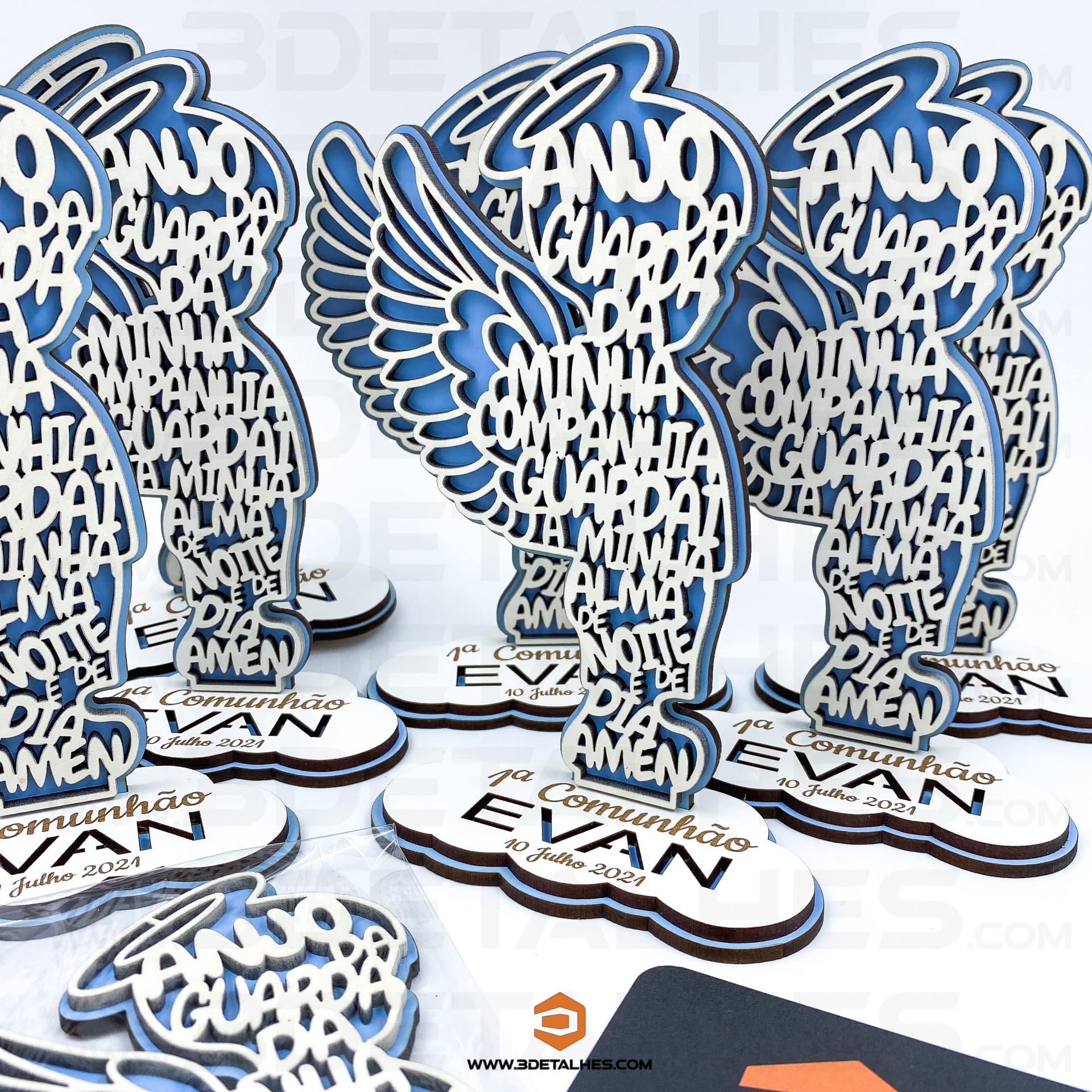 Lembrança Anjinho da Guarda - Primeira Comunhão