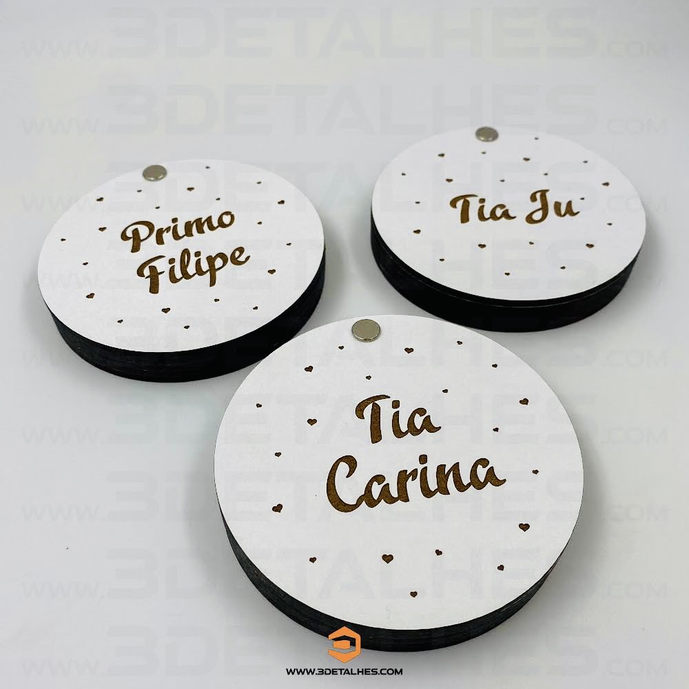 Convite Padrinhos - Circular