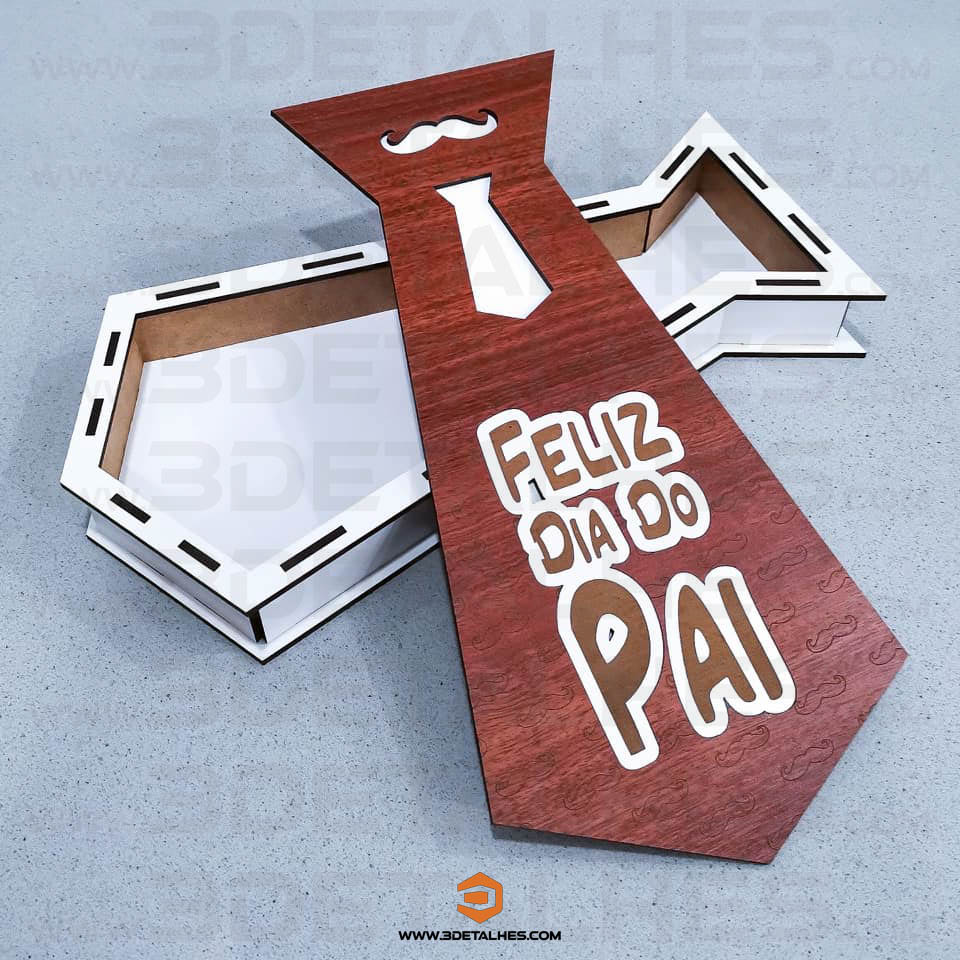 Caixa Gravata Dia do Pai