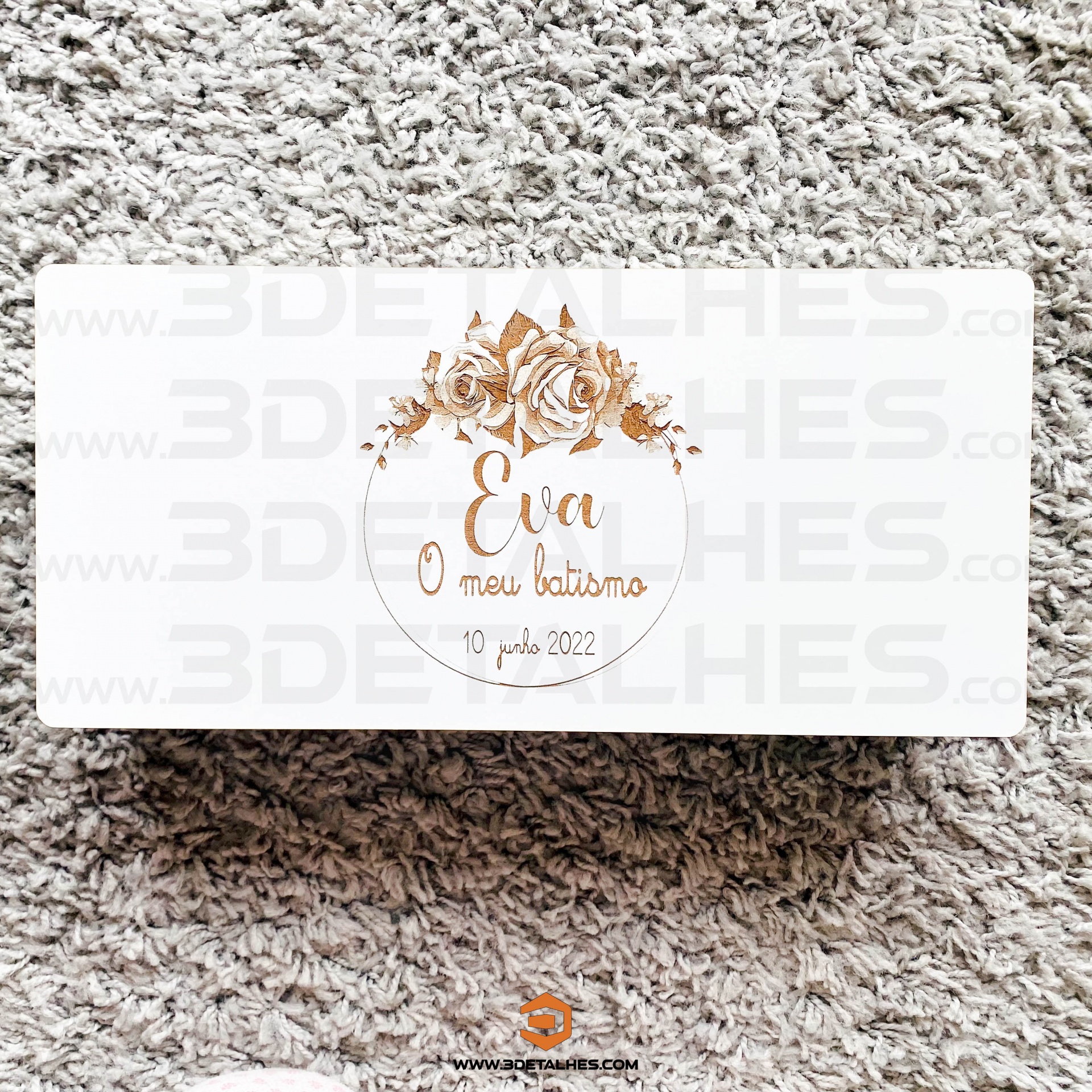 Caixa de Batismo Floral