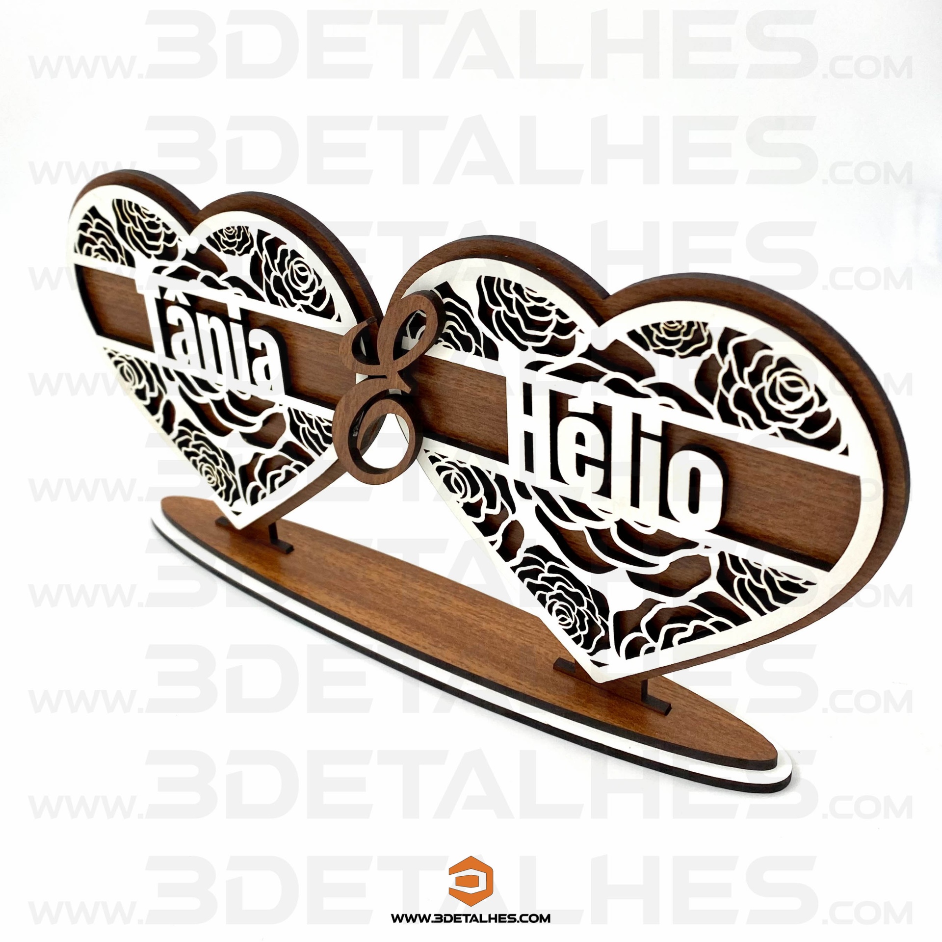 Corações Unidos com Nomes