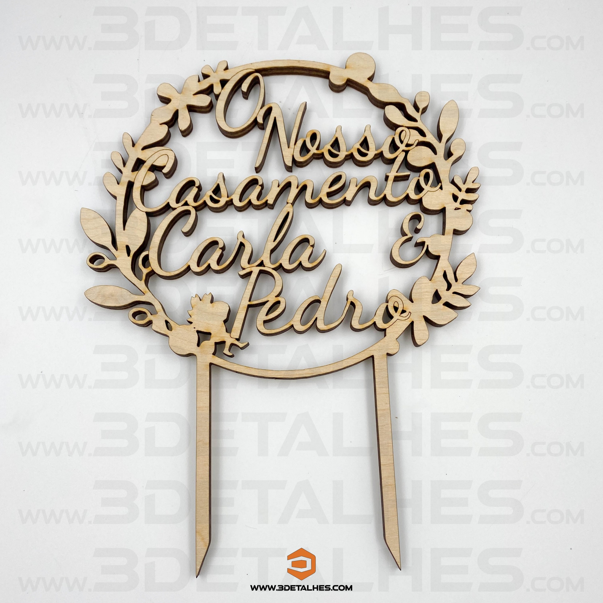 Topo de Bolo - Floral