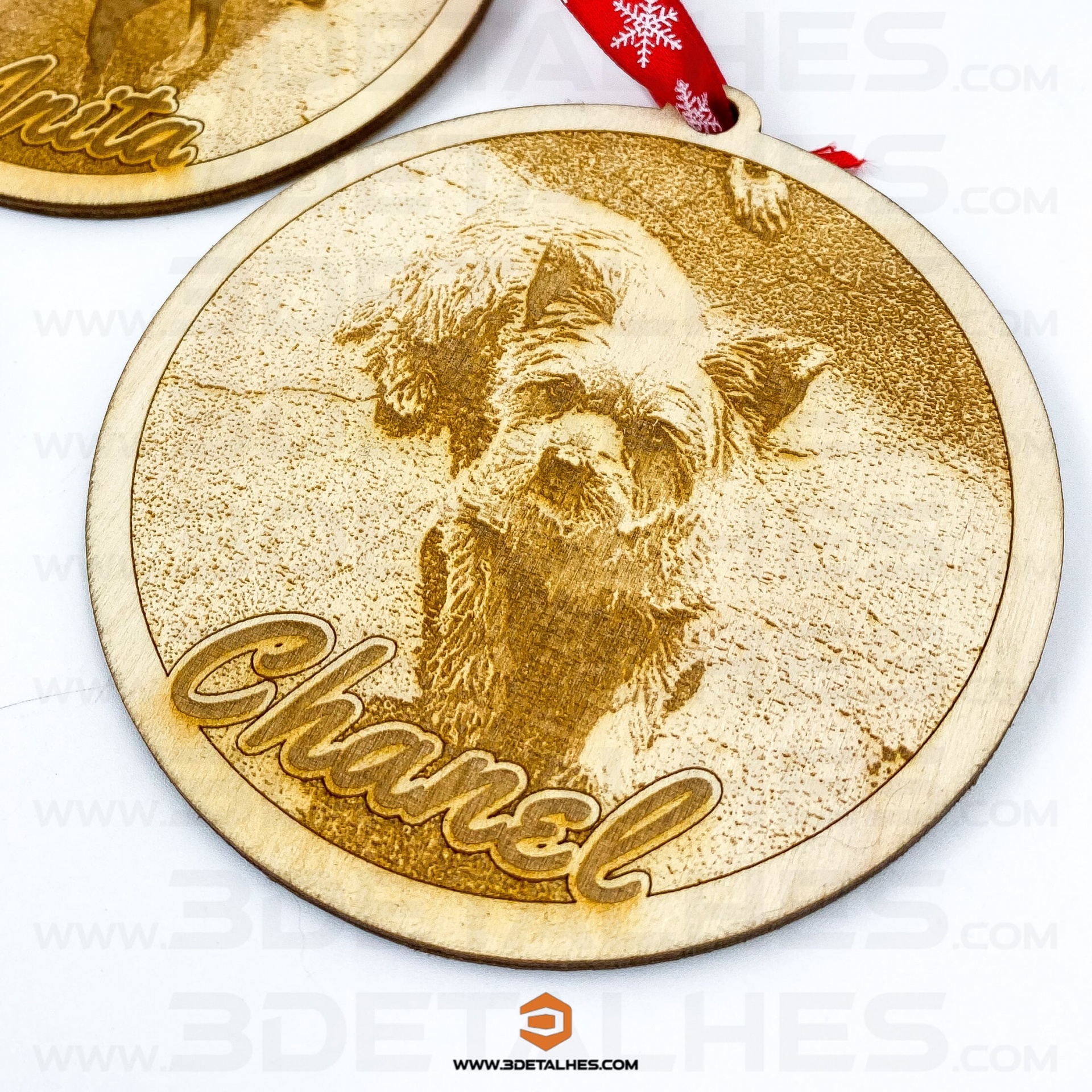 Bola de Natal com Fotografia