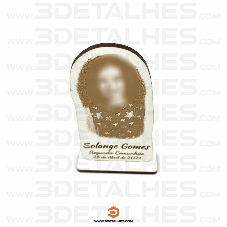 Lembrança com gravação de Foto (com base)