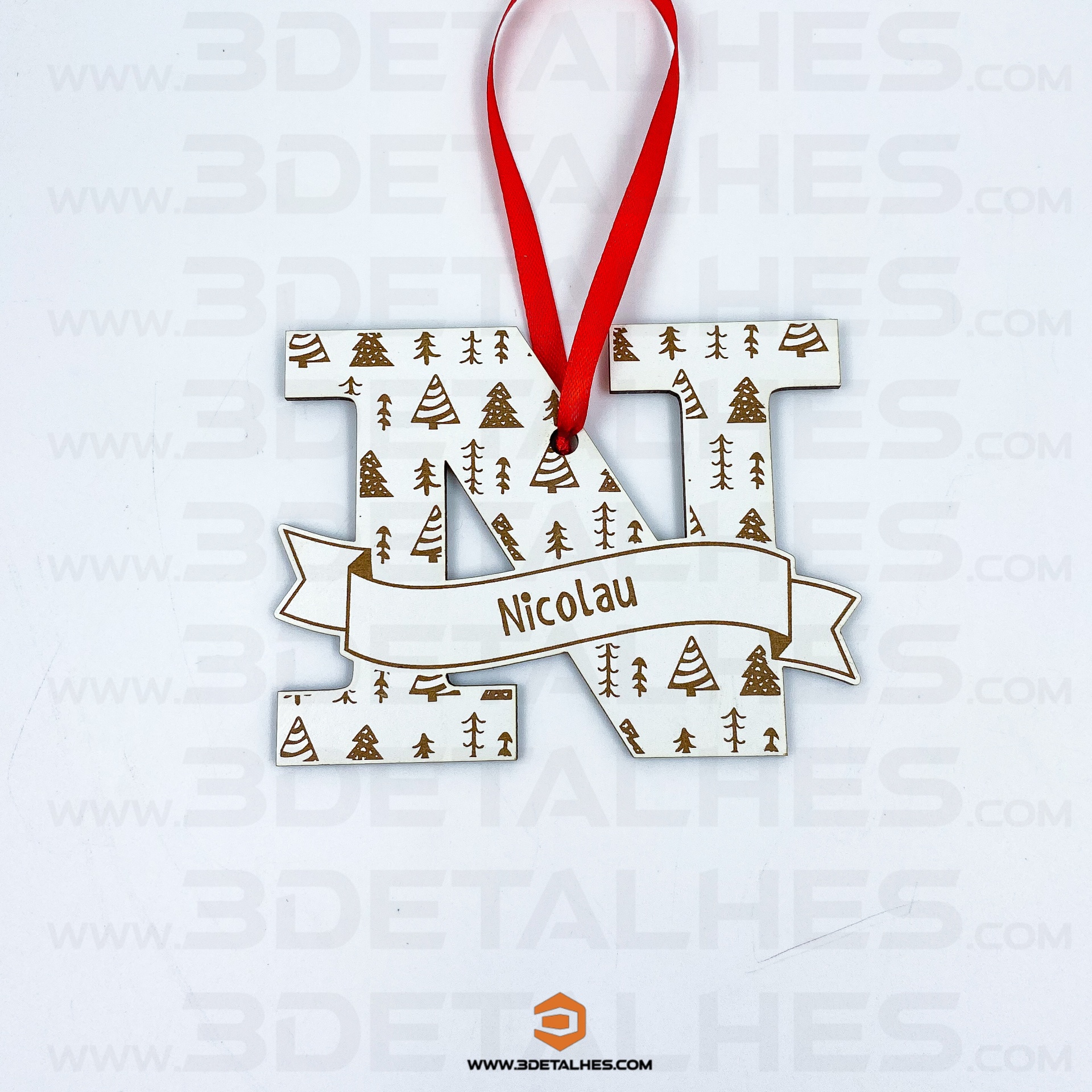 Pendente - Letra e Nome