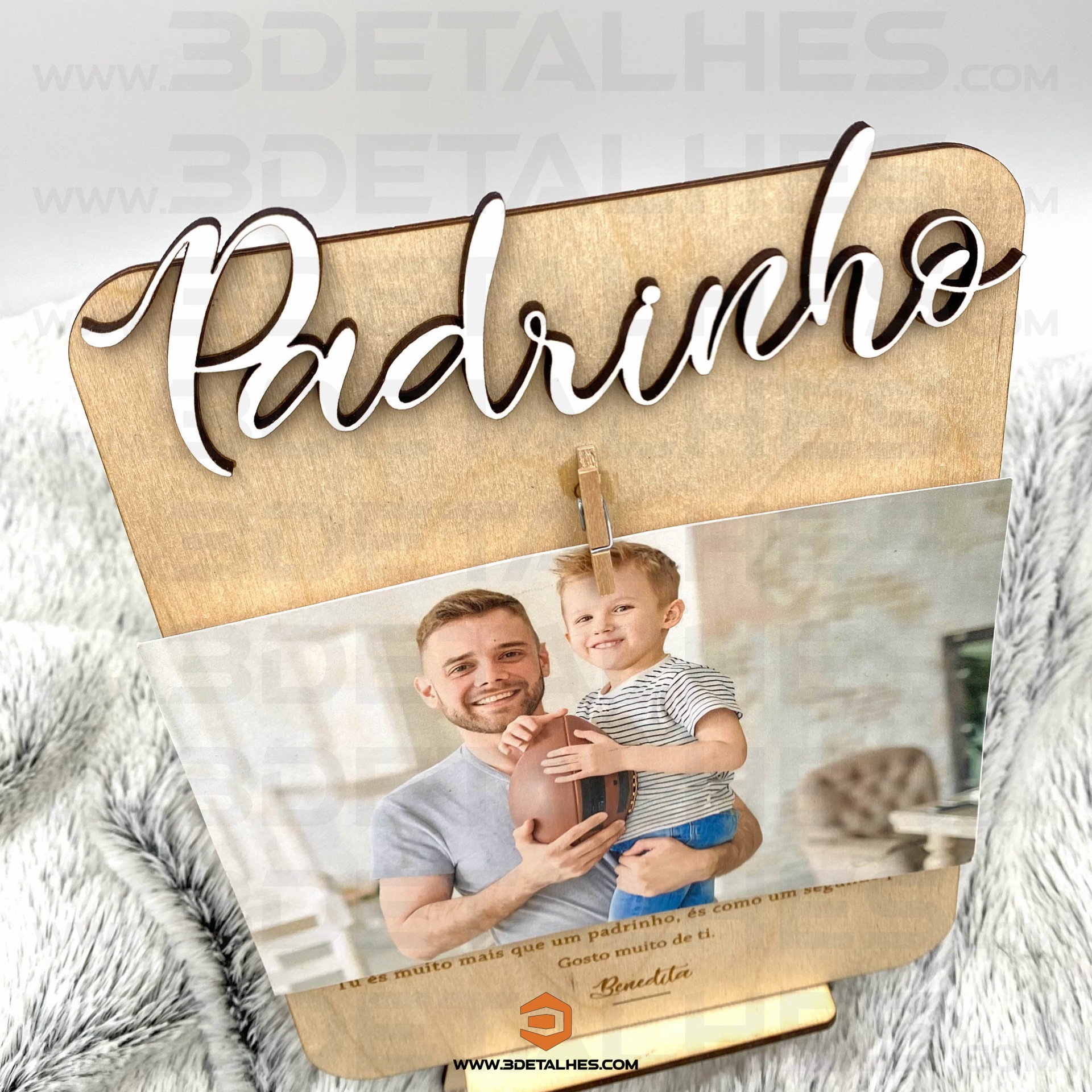 Cavalete com Mensagem Padrinhos/Afilhados