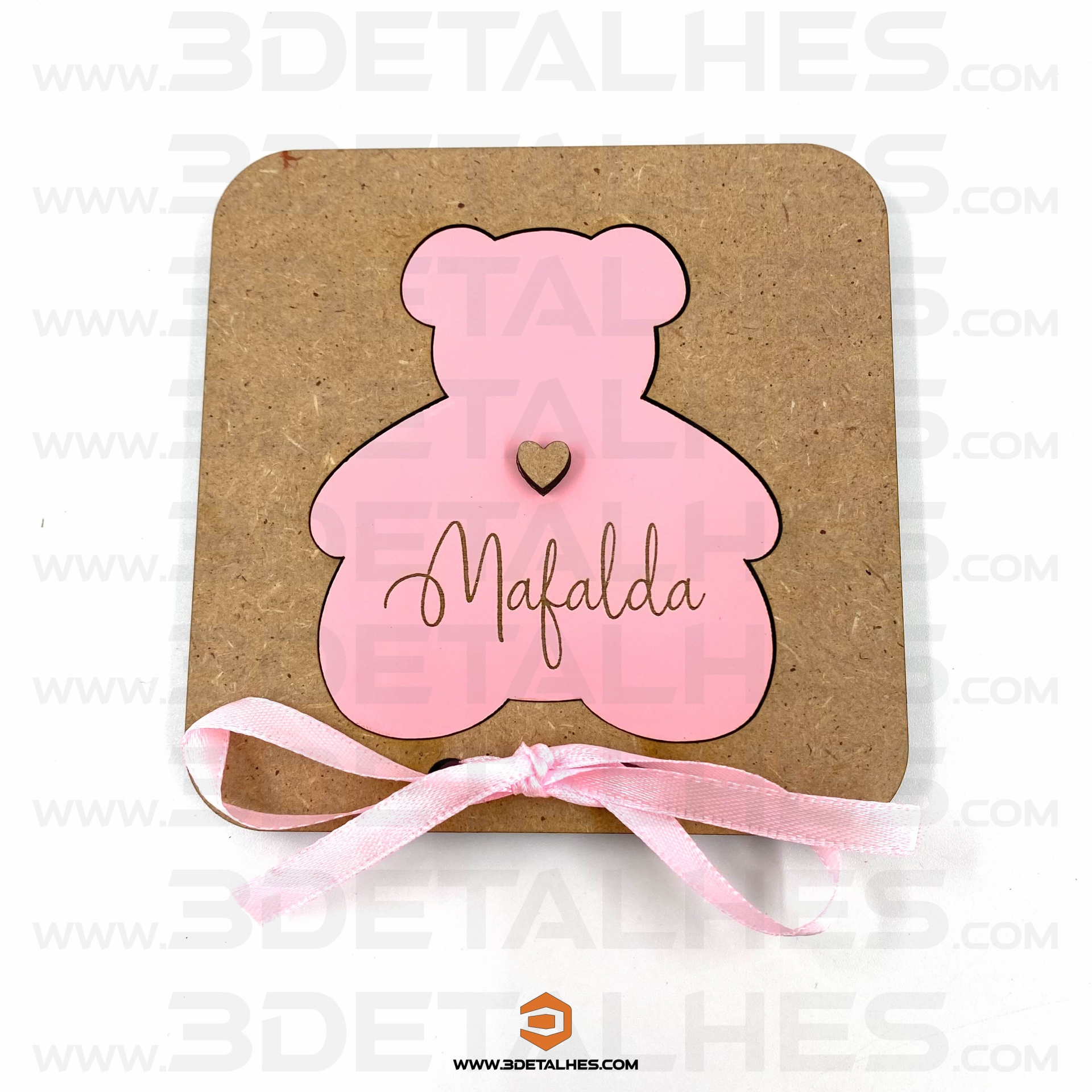 Convite Padrinhos - Ursinho