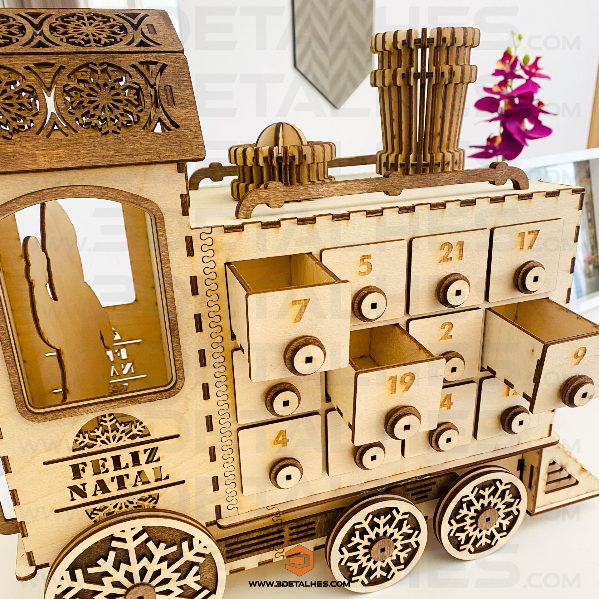 Calendário do Advento - Comboio