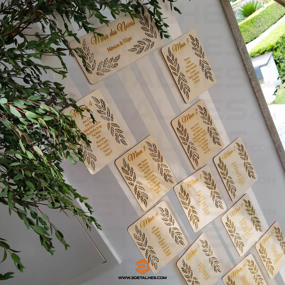 Placas Identificador de Mesas