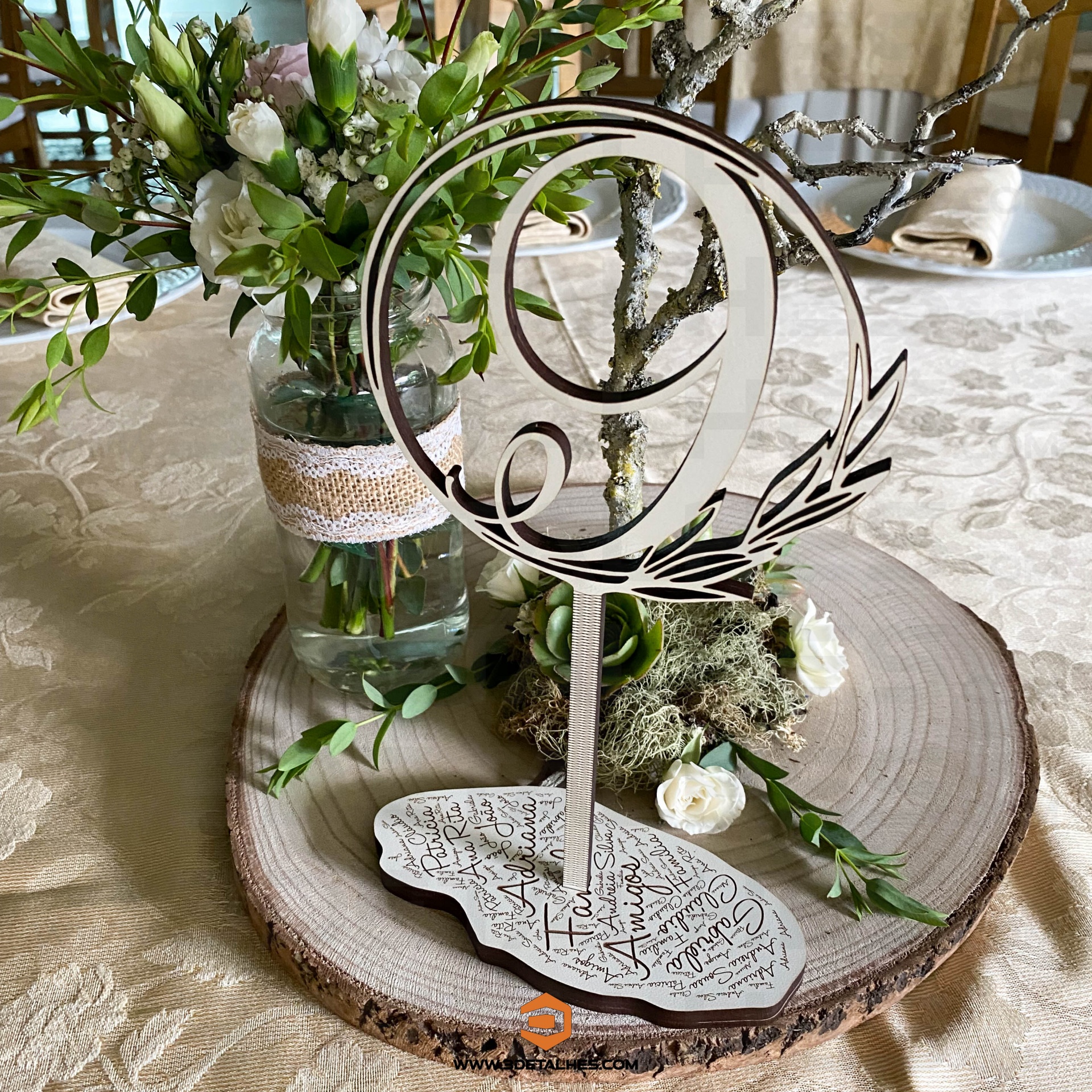 Marcadores de Mesa Número