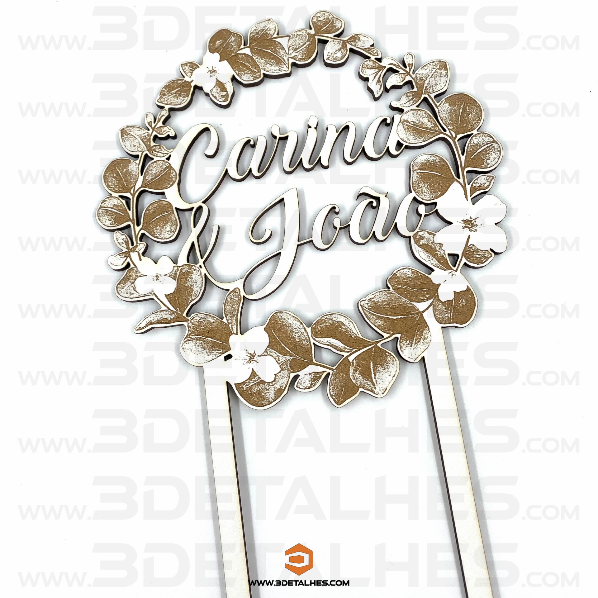 Topo de Bolo - Flores