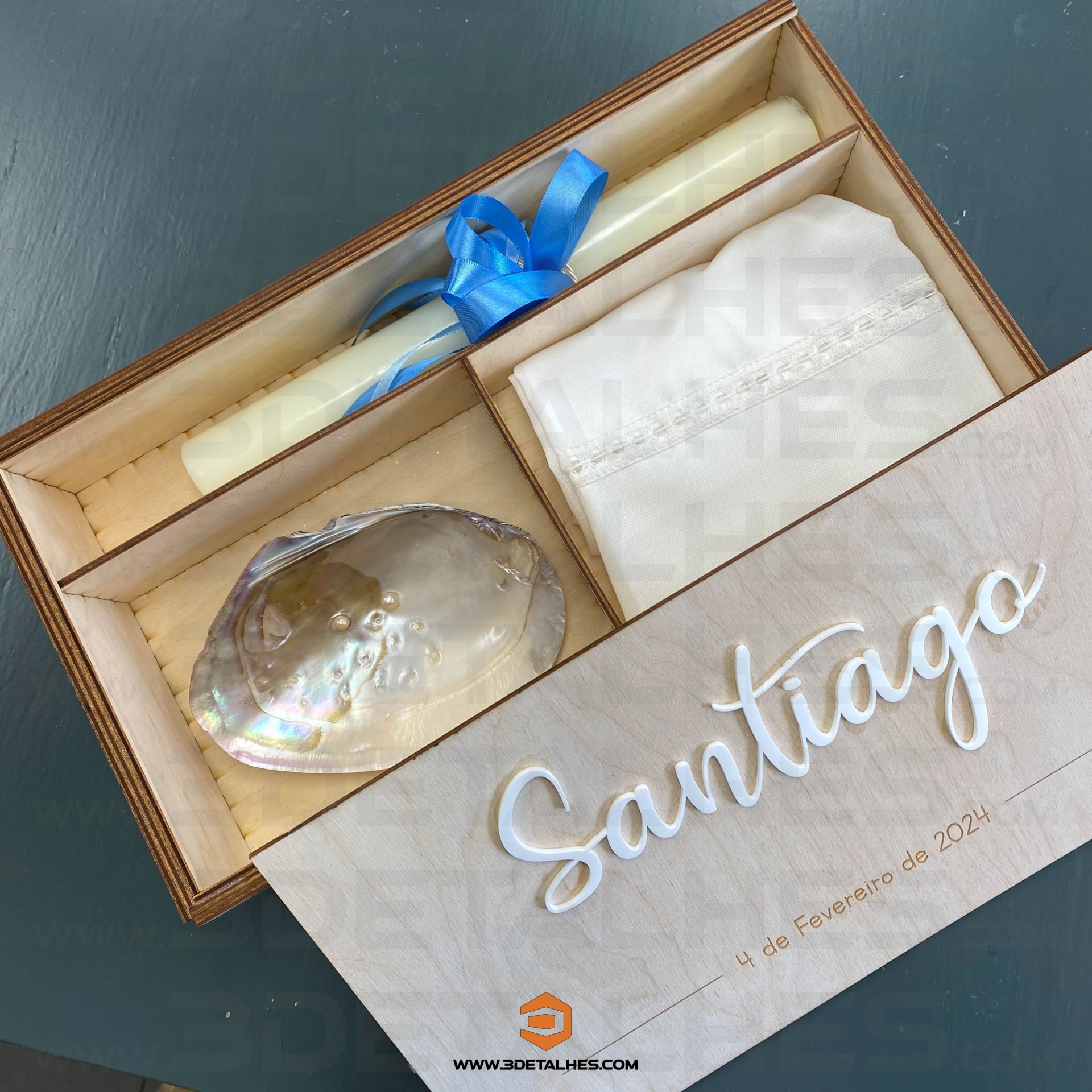 Caixa de Batismo em Contraplacado