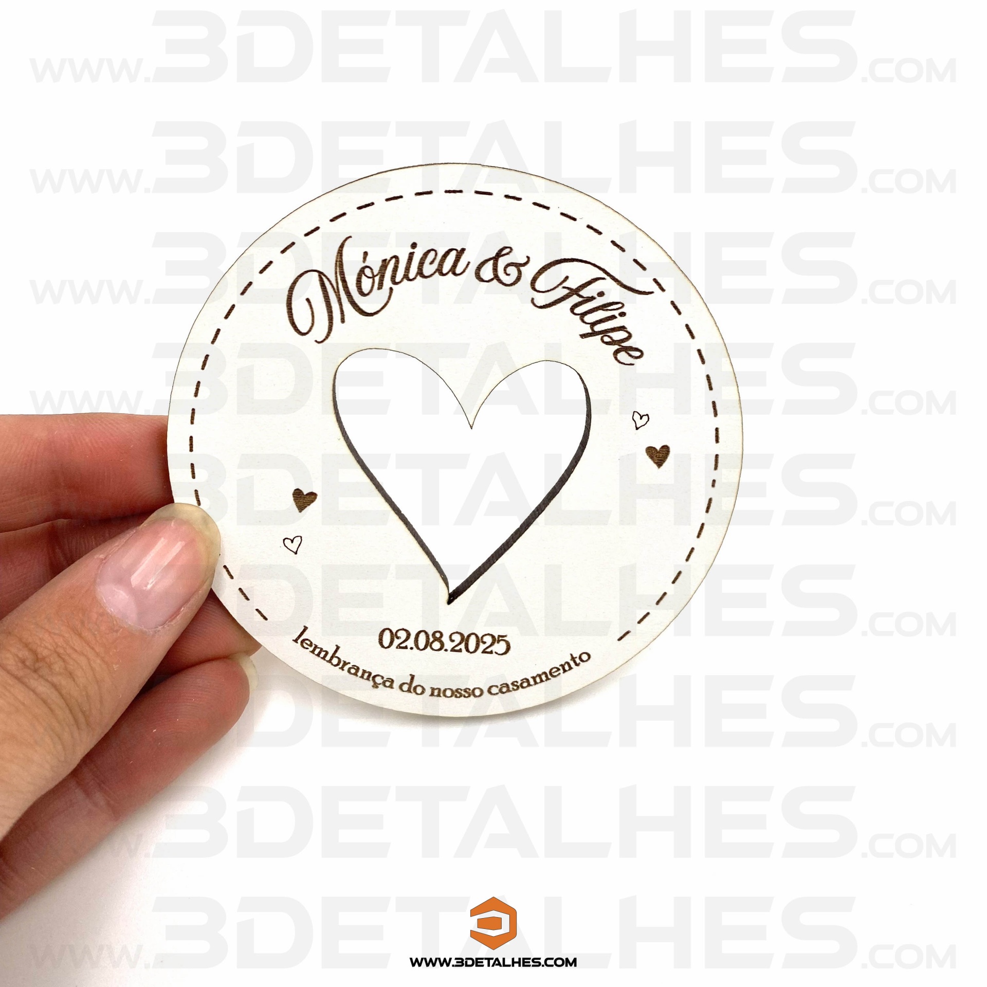 Lembrança Coração Recortado (íman)