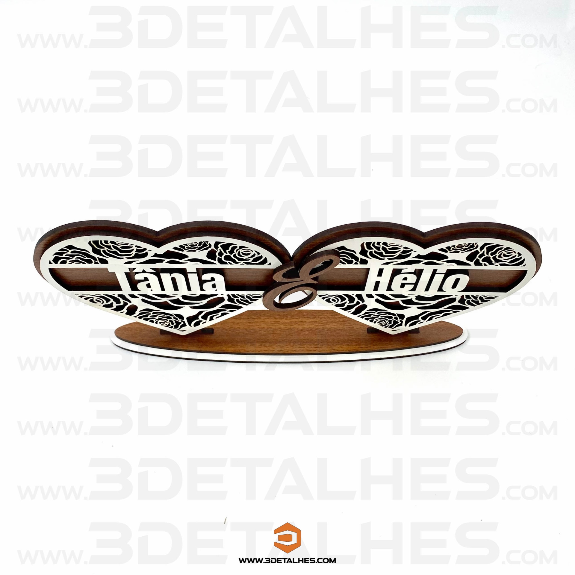 Corações Unidos com Nomes