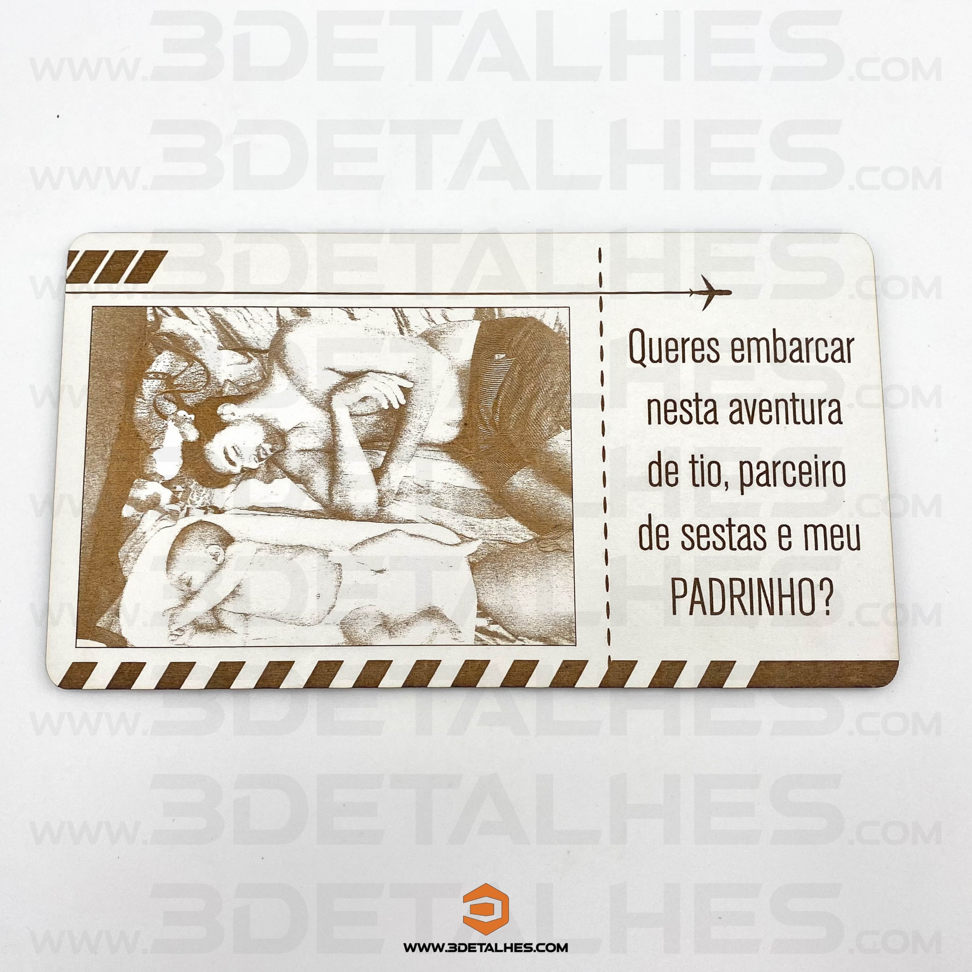 Convite Padrinhos - Bilhete