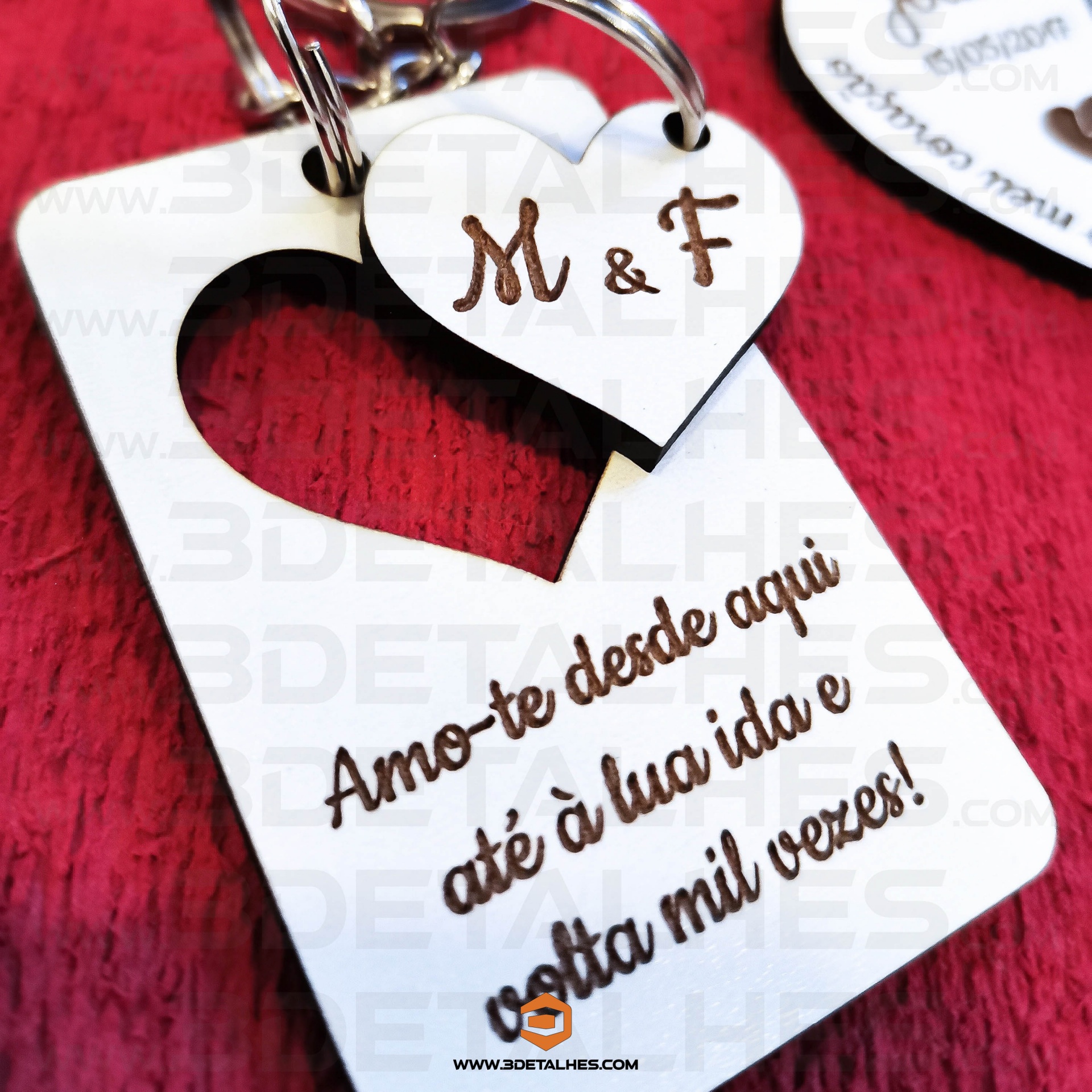 Porta Chave com Coração Pendente