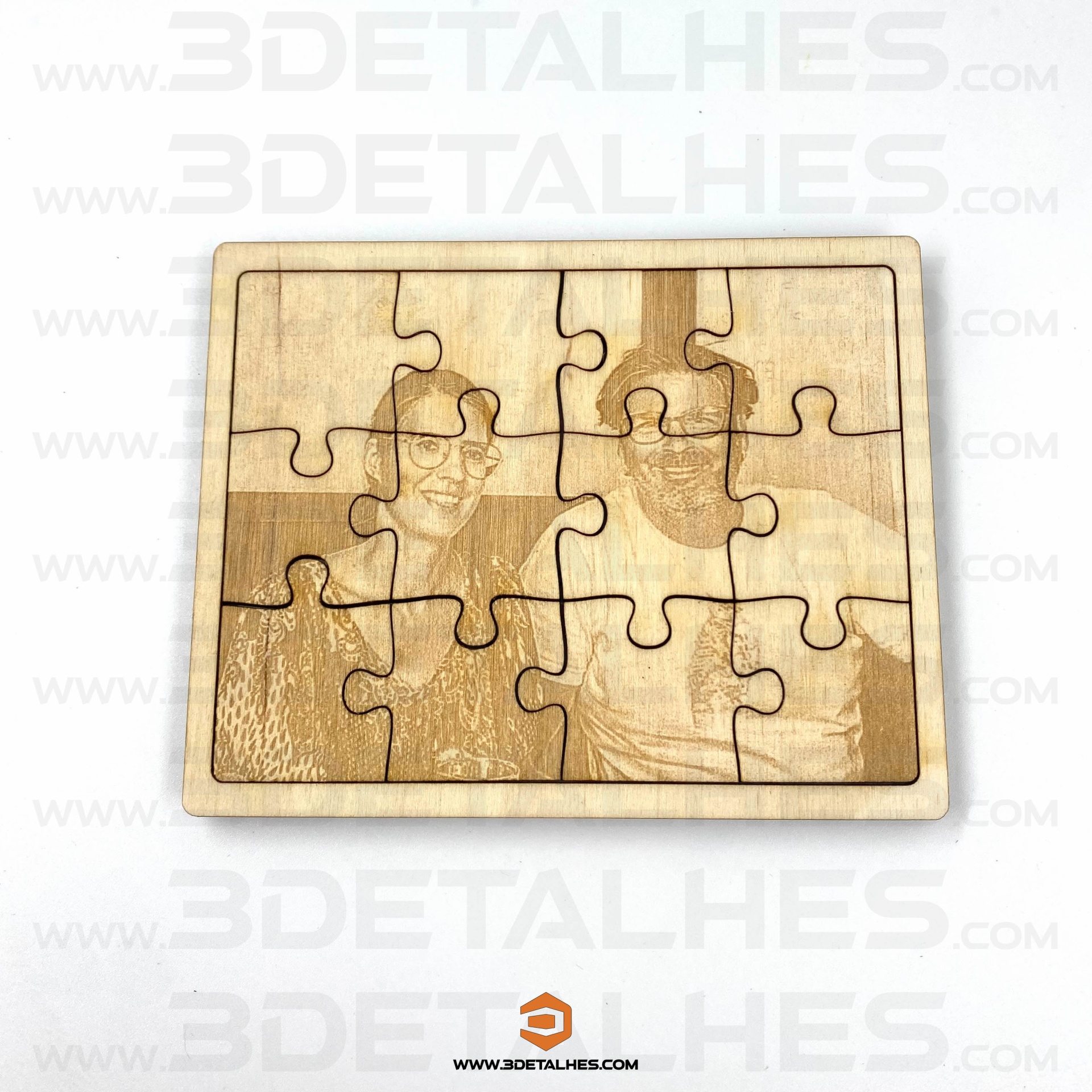 Lembrança Puzzle com Fotografia Gravada