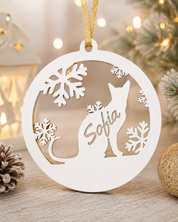 Bola de Natal - Gato