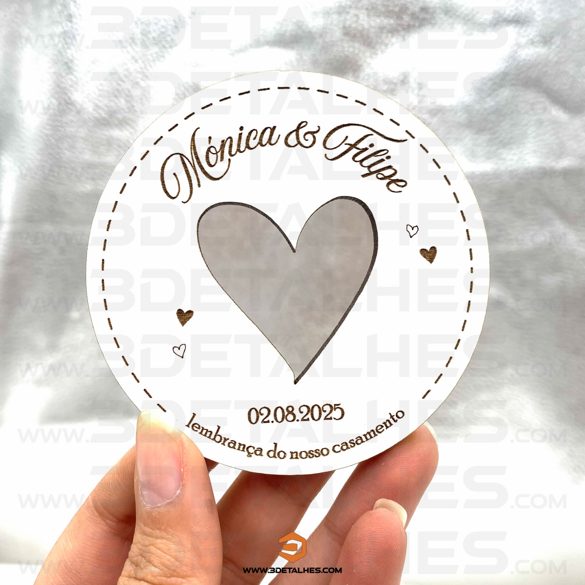 Lembrança Coração Recortado (íman)