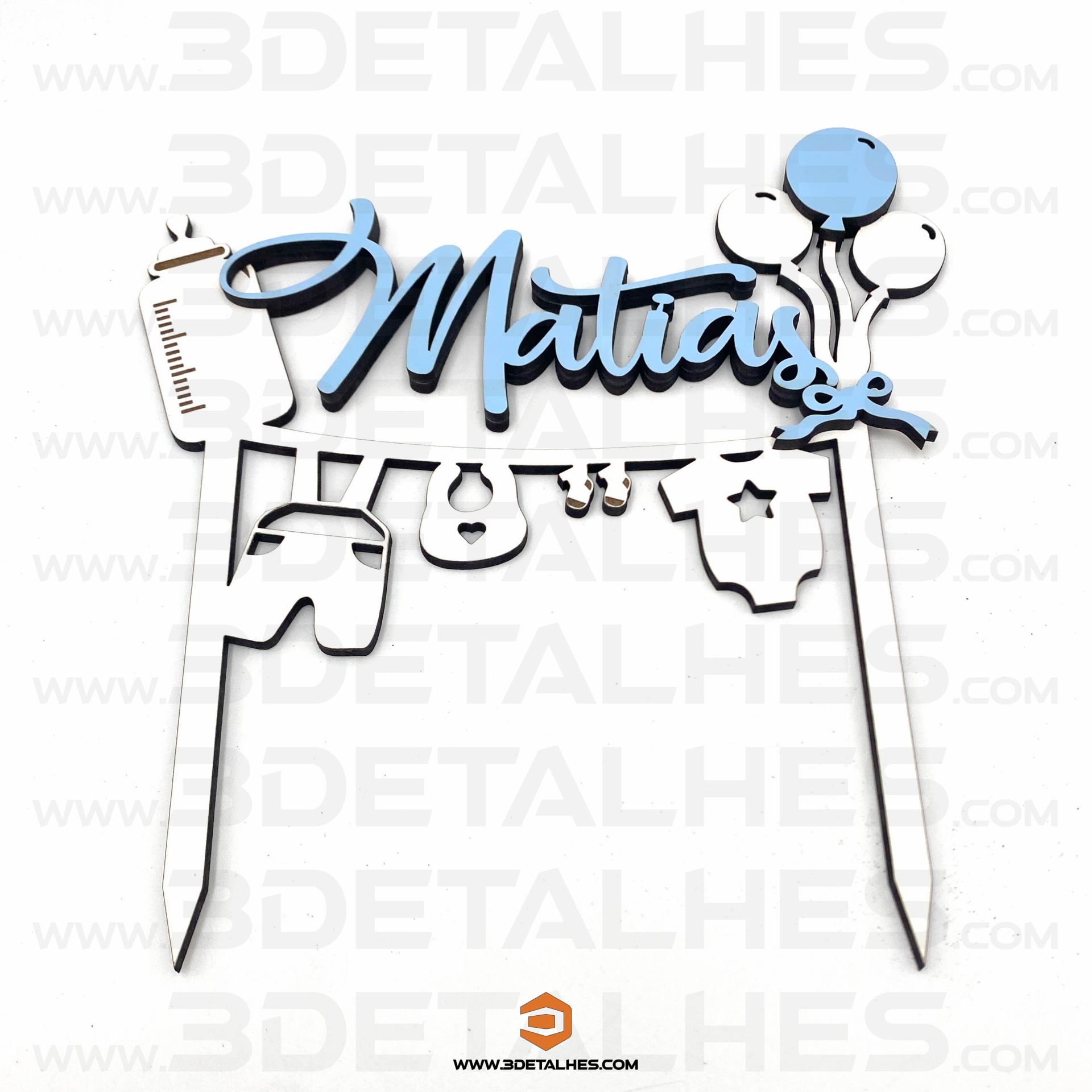 Topo de Bolo - Chá de Bebé