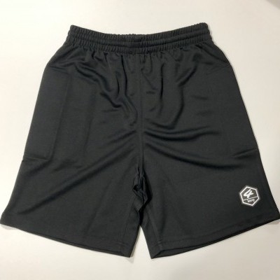 Calções pretos desportivos com logótipo 4F