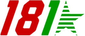 Logotipo com número 181 e estrela verde
