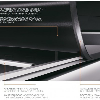 MITSUBISHI L200 TRITON CD 15 - PREMIUM SOFT TONNEAU COVER / Capota de lona