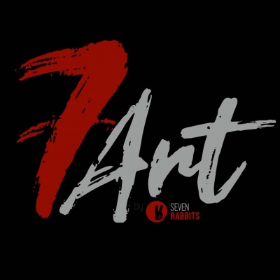 Logótipo 7Art com texto by SEVEN RABBITS