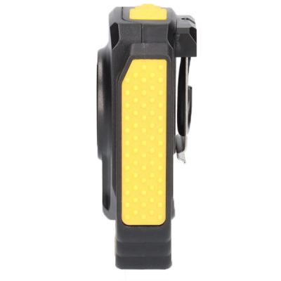 Trena preta e amarela com clip metálico lado