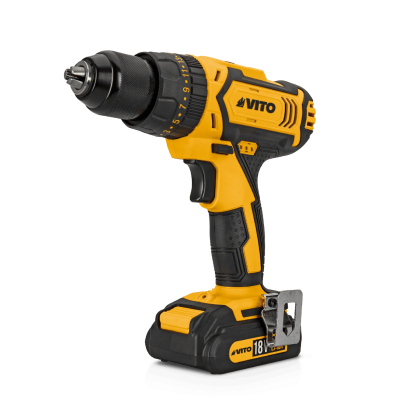 Parafusadora elétrica à bateria VITO 18V amarelo e preto