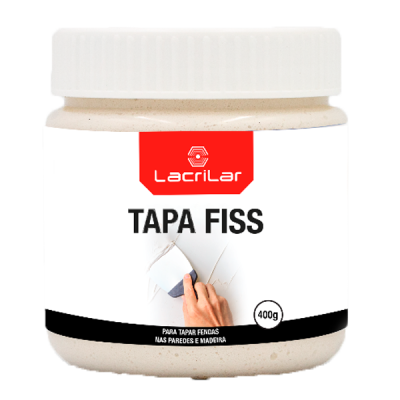Pote de massa para tapar fissuras LacriLar TAPA FISS 400g