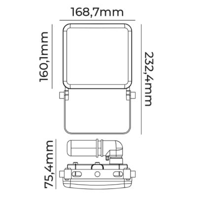 Desenho técnico com várias vistas de uma peça mecânica e suas dimensões em milímetros.