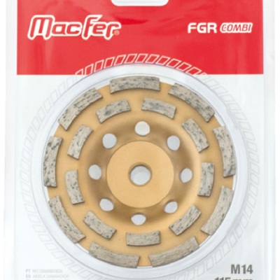 Disco de corte Macfer FGR COMBI 115mm em embalagem plástica