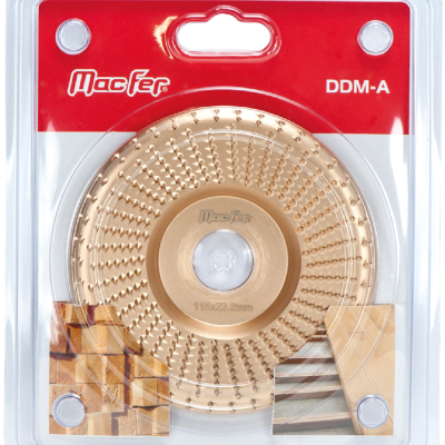 Disco de corte MacFer DDM-A dourado em embalagem plástica