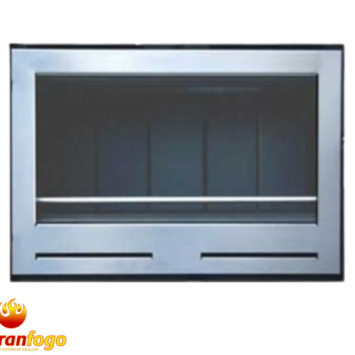 Grelhador metálico com grelha e logótipo abran fogo