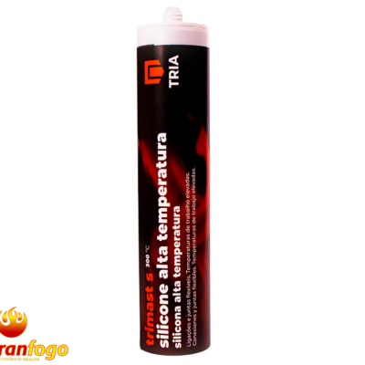 Frasco preto de silicone alta temperatura com texto branco e vermelho