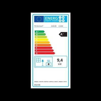 Etiqueta energética da União Europeia para o produto T3K Biomasse® AVALON 11,0 kW