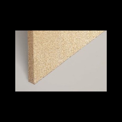 Painel de aglomerado grosso com textura granulado em madeira clara