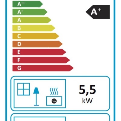 Etiqueta energética da UE para aparelho ECOPFOREST SUPER INSERT II 24 com classificação A+