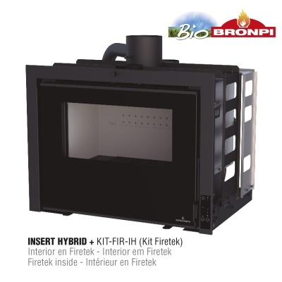 Insert híbrido Bronpi preto com interior Firetek