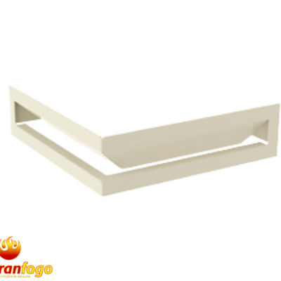 Porta-torradas metálico branco com logotipo Abranfogo