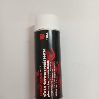 Spray de tinta termorresistente TRIA Flames 900 com tampa branca