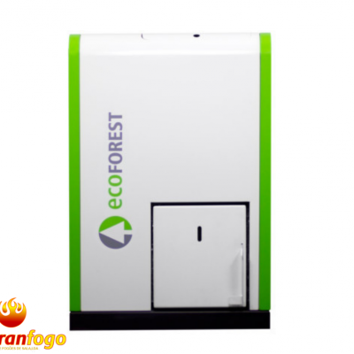 Equipamento branco com bordas verdes e marca ECOFOREST