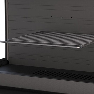 Grelha metálica ajustável em altura para churrasco em grelha embutida