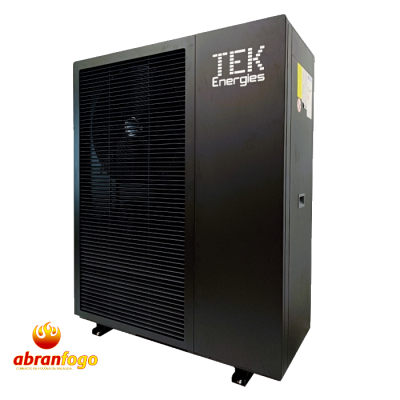 Equipamento industrial preto TEK Energies com grelha frontal