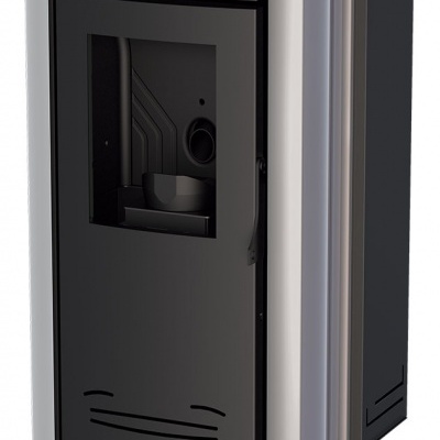 Aparelho de aquecimento BRONPI preto com detalhes metálicos e painel digital